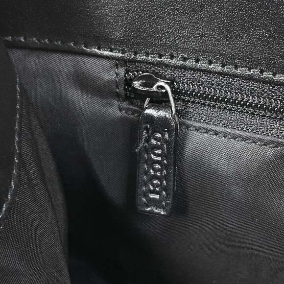 Gucci Jackie Line Shoulder Bag, Handbag, Fabric, Ivory, Black, 0021068, Women's - Picture 7 of 8